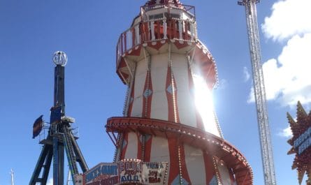 Photo of Arthur Price’s Helter Skelter flanked by Darren Matthews’ Loop Fighter and Abie Danter’s Star Flyer