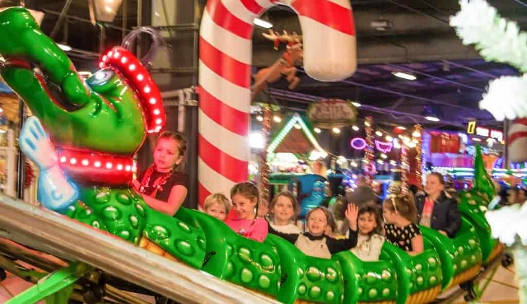 Plenty of rides for the youngsters ensure happy, smiling faces at Winter Wonderland Manchester.