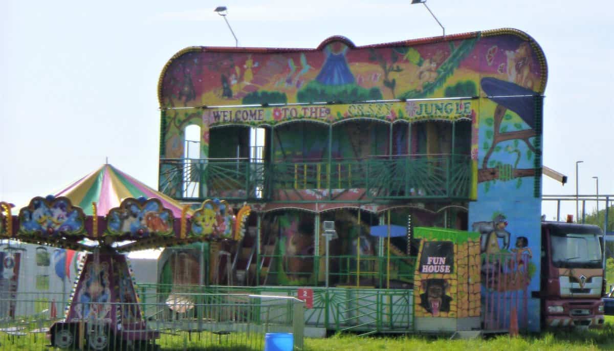 photo of William Bradley's Crazy Jungle fun house at Whyndyke Farm in Blackpool