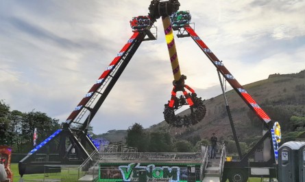 photo of the brand new Venom ride at Crosskeys in Gwent.