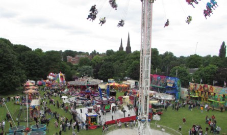photo of Ariel view of the fair at Beacon Park Lichfield