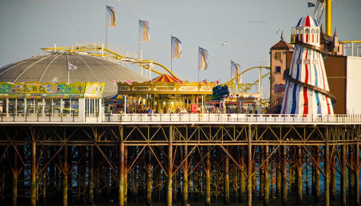 photo if Brighton pier - Business post-pandemic is booming at Brighton Palace Pier. Photo: Garry Knight