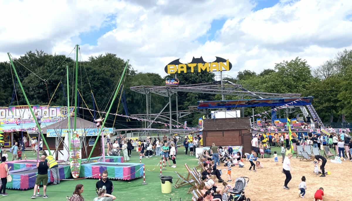 James Stokes’ Batman coaster overlooked the biggest ever sandpit at Come To The Beach, Heaton Park.