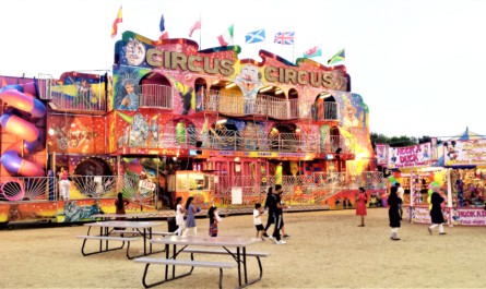 Ronald Bishton’s Circus Circus fun house, now in its 17th season.