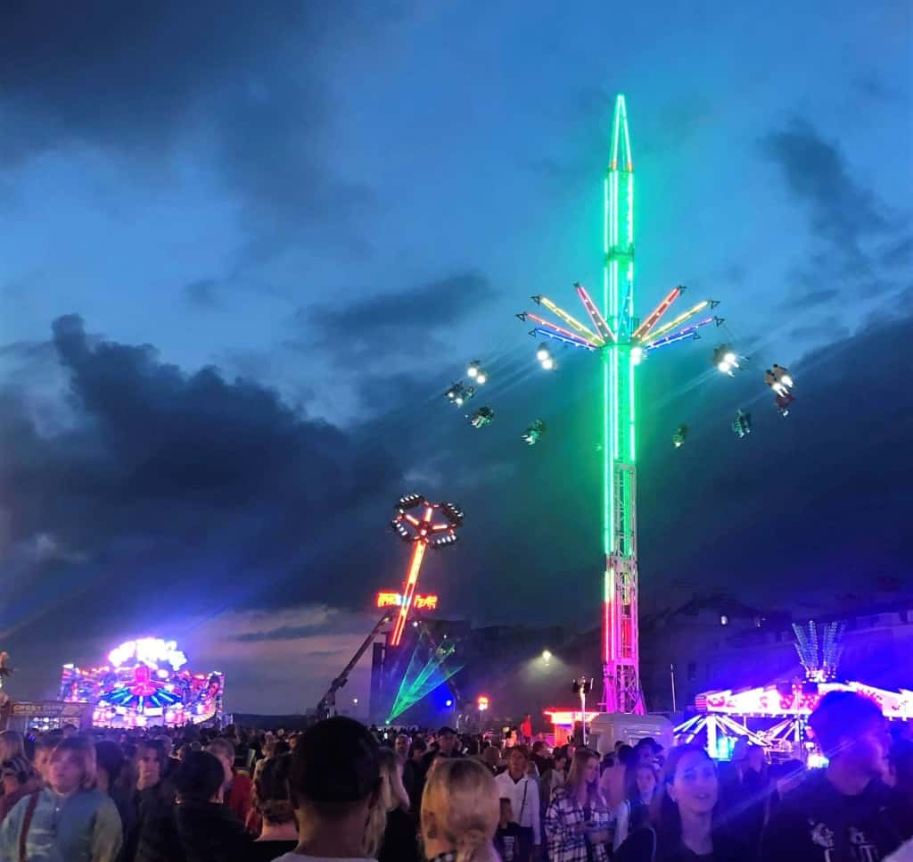 The fair at night. Photo: Michelle Jenkins.