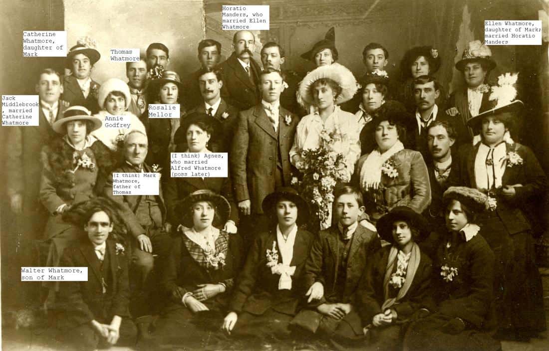 old Showmans wedding photo including Whatmores