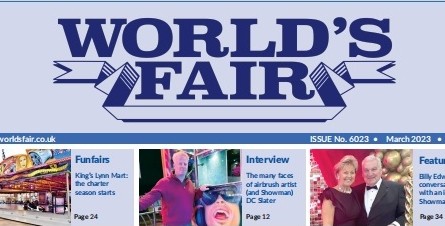 crop of front page for World’s Fair March 2023