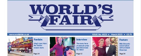 crop of front page for World’s Fair March 2023