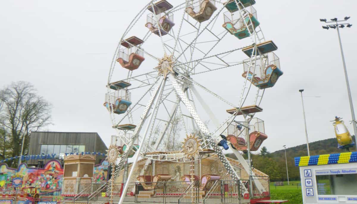 Michael Mulhearn's impressive looking Ferris wheel on a first visit to Blackburn Charity Bonfire.