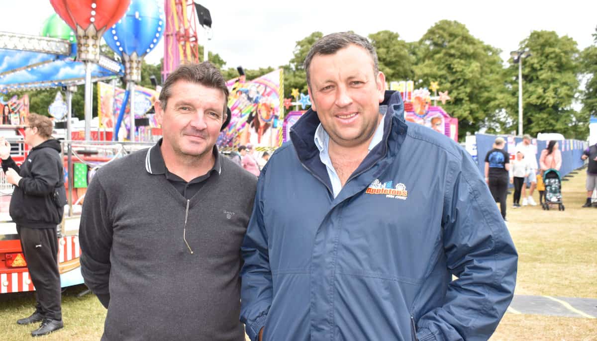 Paul Hayes and Alfie Appleton at Northampton Town Festival.