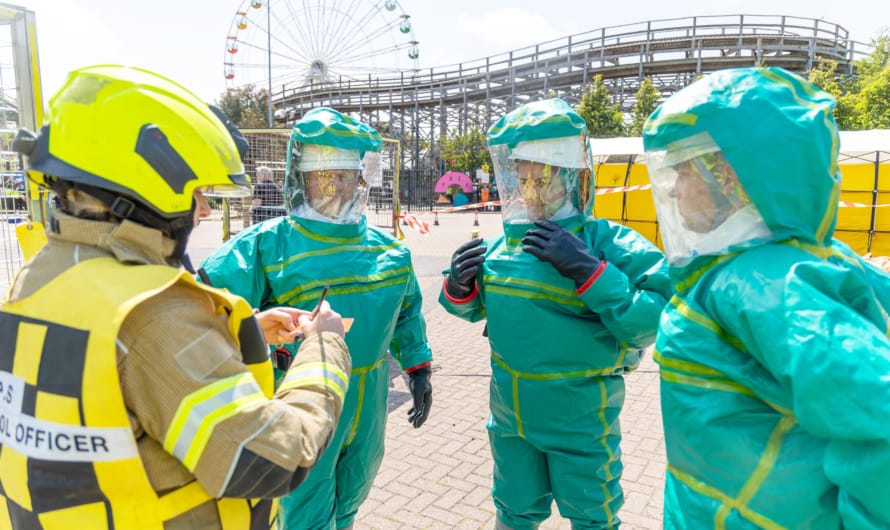 Tactical training exercise at Dreamland in Margate