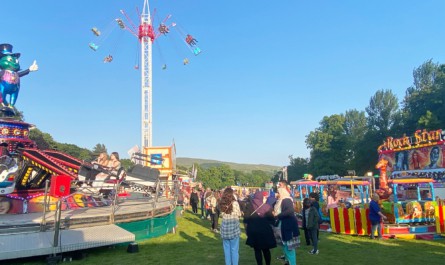 A general view of the attractions on offer at Skipton Gala fair.