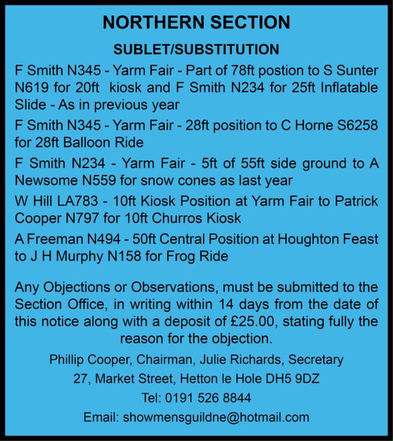 Northern section ads Oct 2023