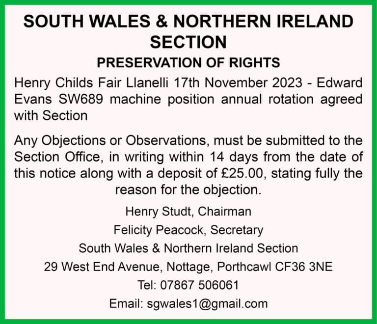 South Wales section Oct 2023