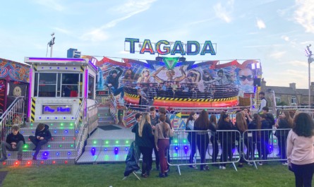 Reece Robinson’s tagada proving popular at Wibsey fair.