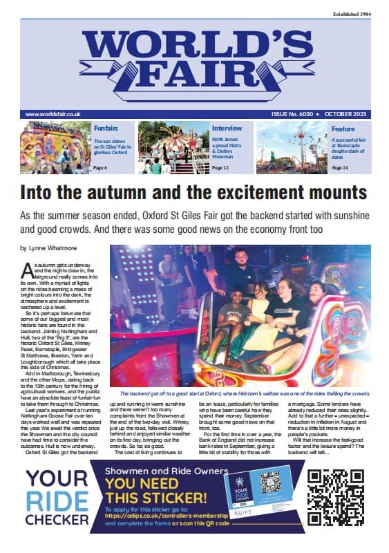 World's Fair October 2023 front page