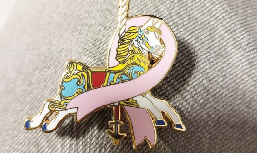 Showman designs breast cancer pin for charity