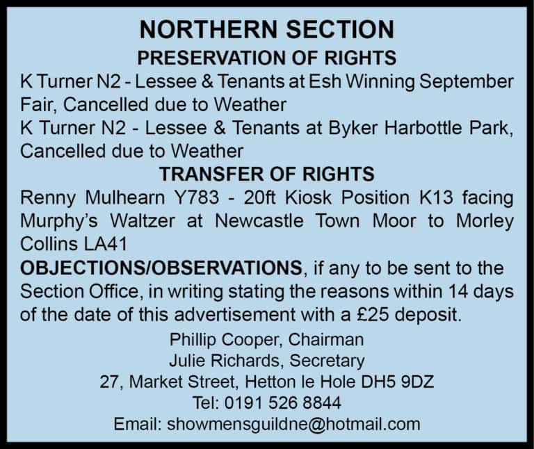 Northern Section notice 31.1.24
