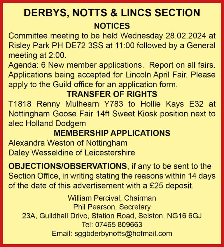 Notts & Derby Section ad 3.2.24