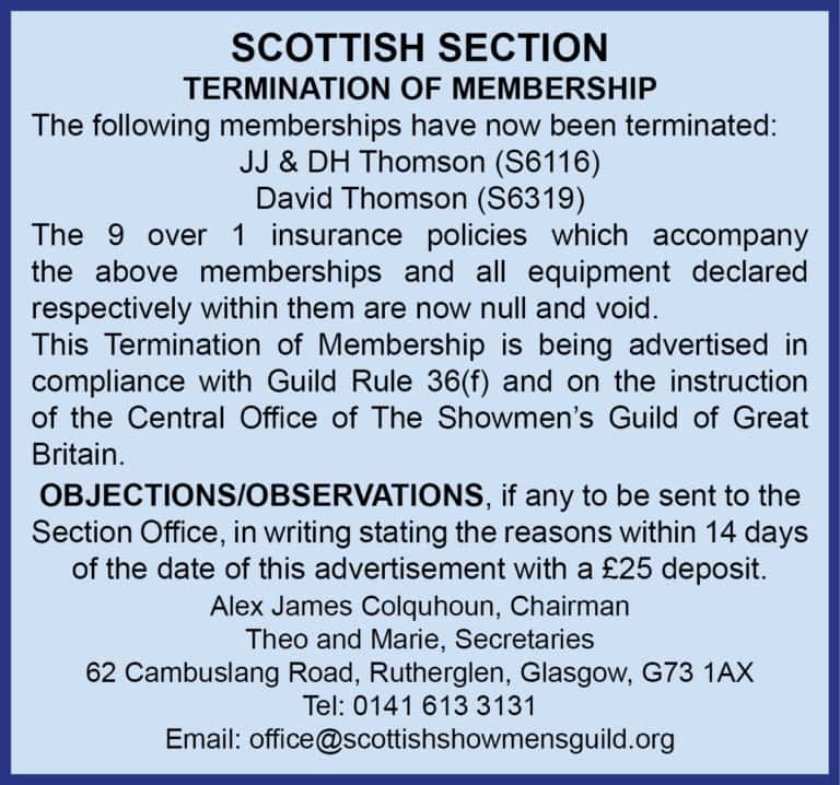 Scottish Section notice 3.2.24
